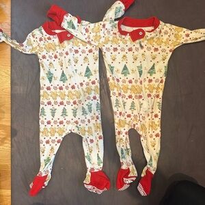 Set of 2 gingerbread pjs burts bees